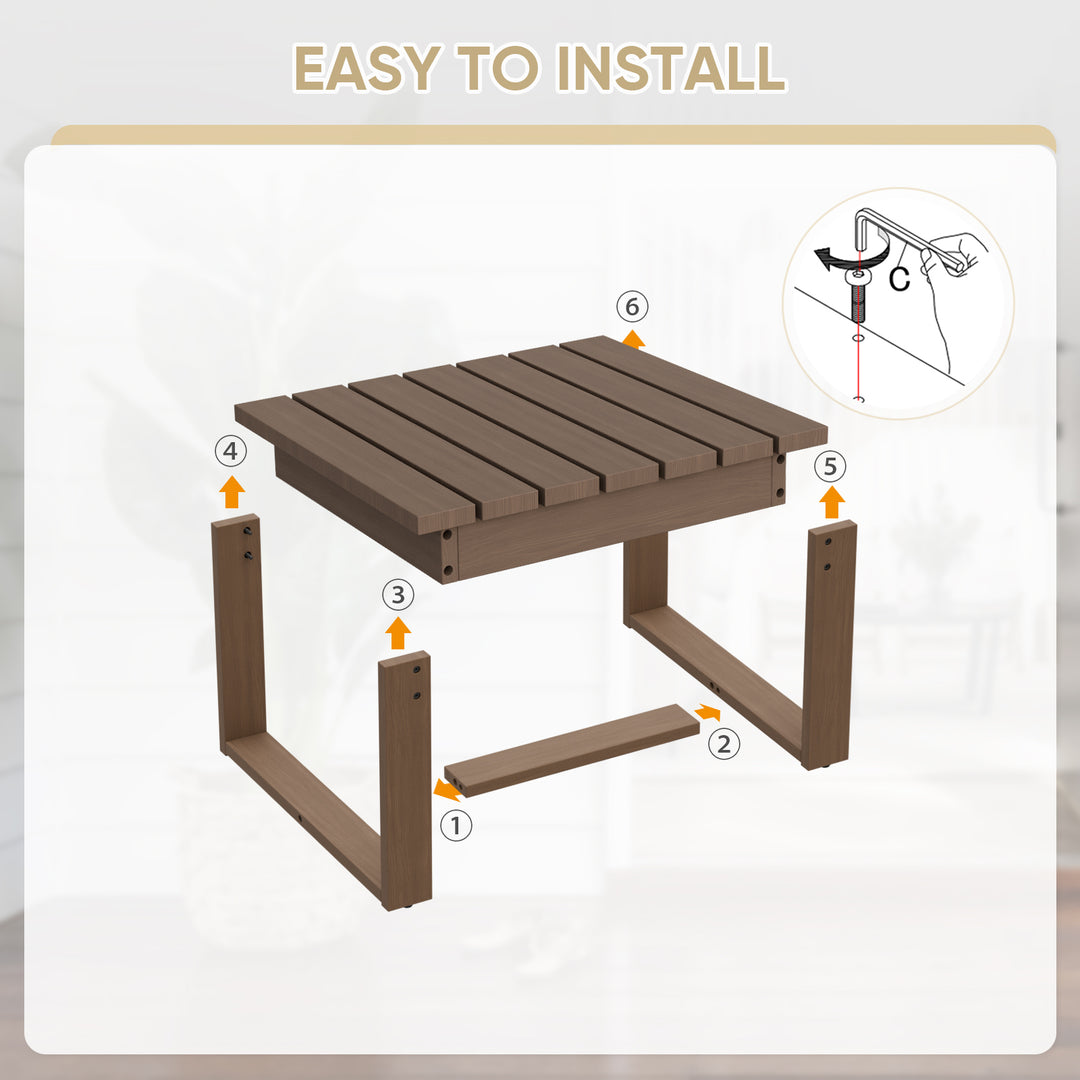 COOS BAY Natural Cedar Outdoor Patio Ottomans