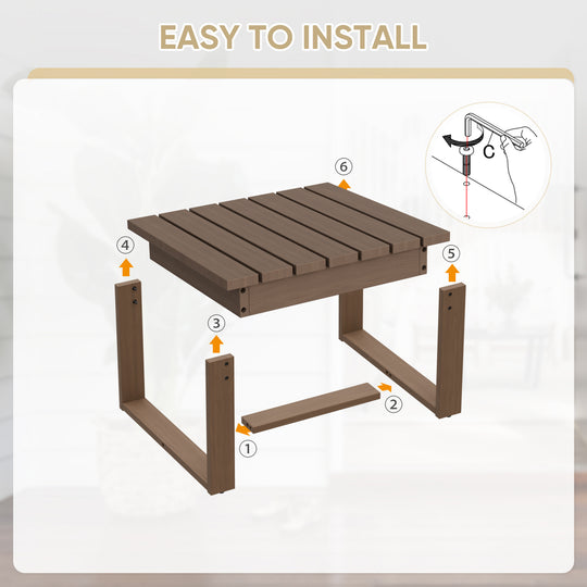 COOS BAY Natural Cedar Outdoor Patio Ottomans