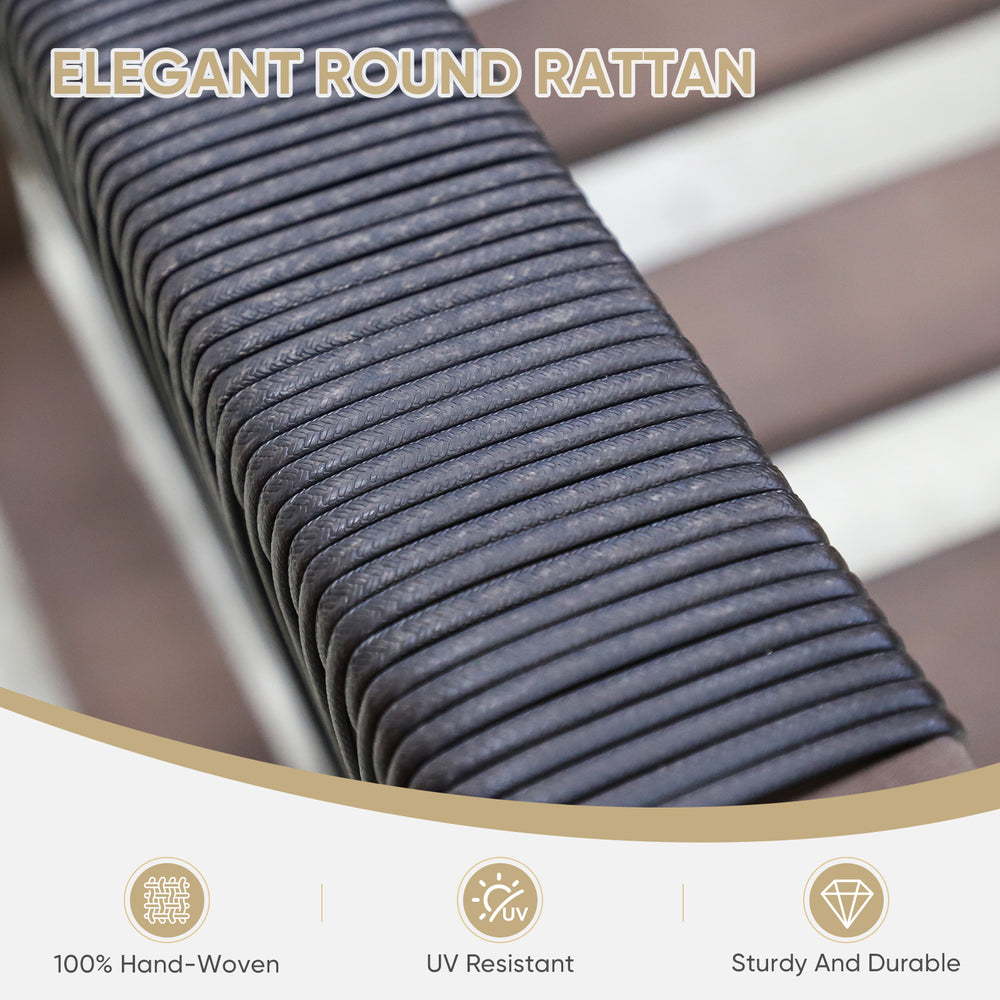 COOS BAY Natural Cedar Wood Patio Chair with Cushions