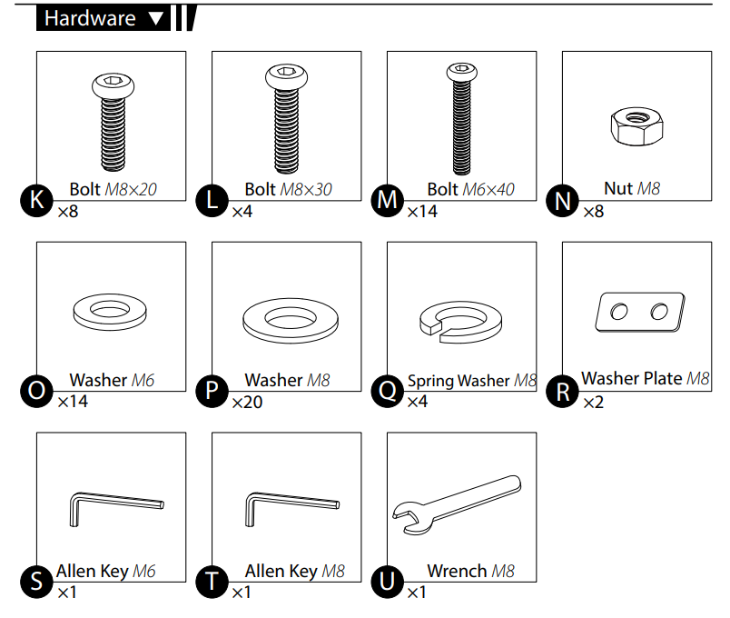 CB-FMA-B-Hardware Kit