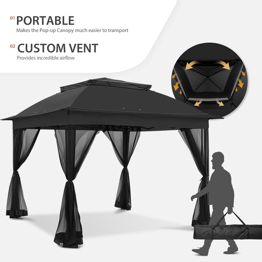 COOS BAY 11x11 Pop-Up Gazebo with Netting