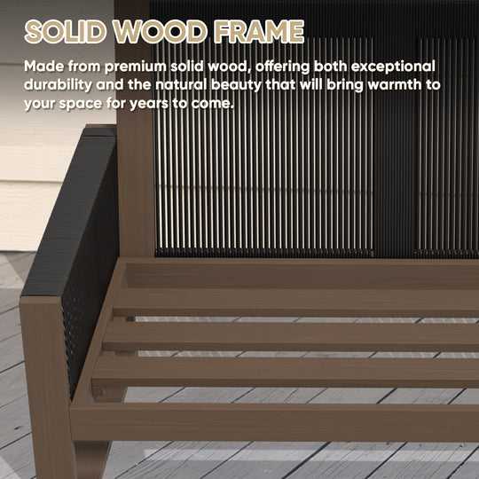 COOS BAY Natural Cedar 3 Seat Couch