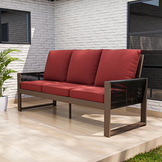 COOS BAY Natural Cedar 3 Seat Couch