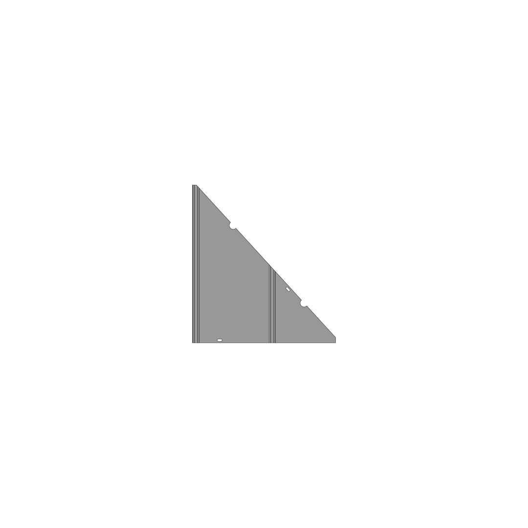 GBWD1214MW-Part P2 Right Small Metal Panel of Top Roof & Big Roof