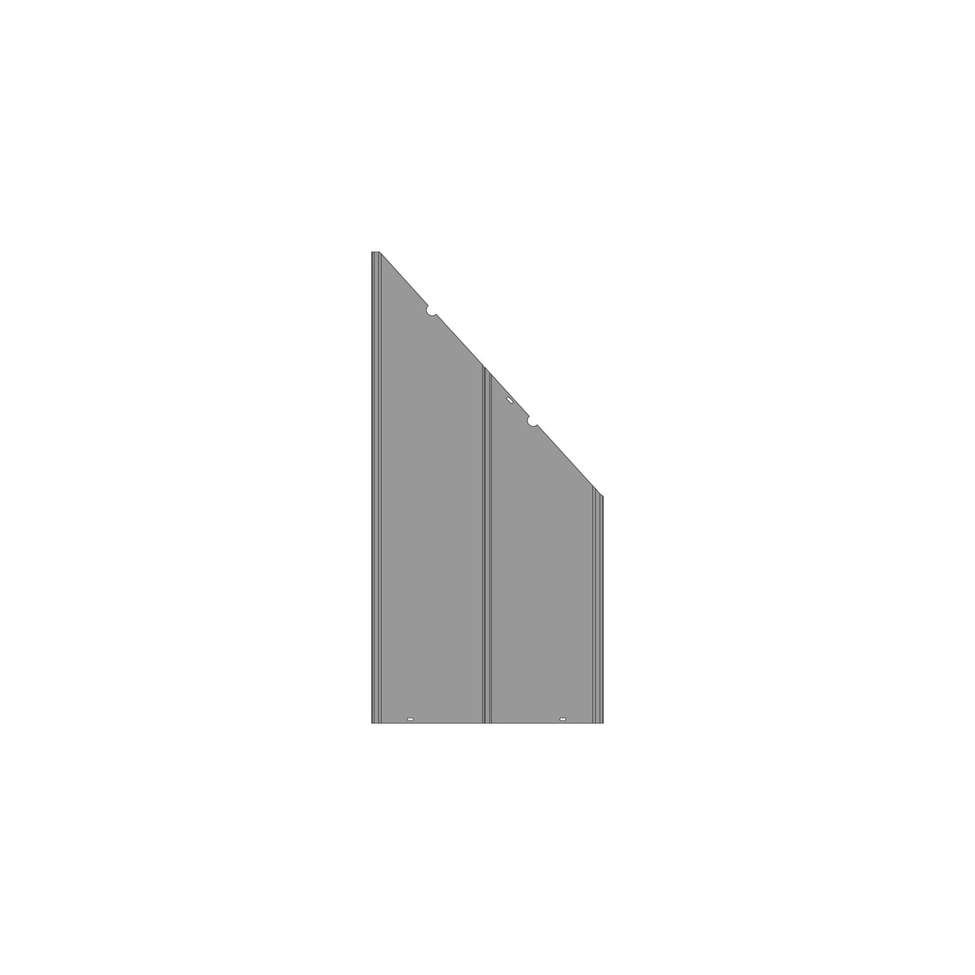 GBWD1012-Part P4 Left Middle Cover Plate of Big Roof