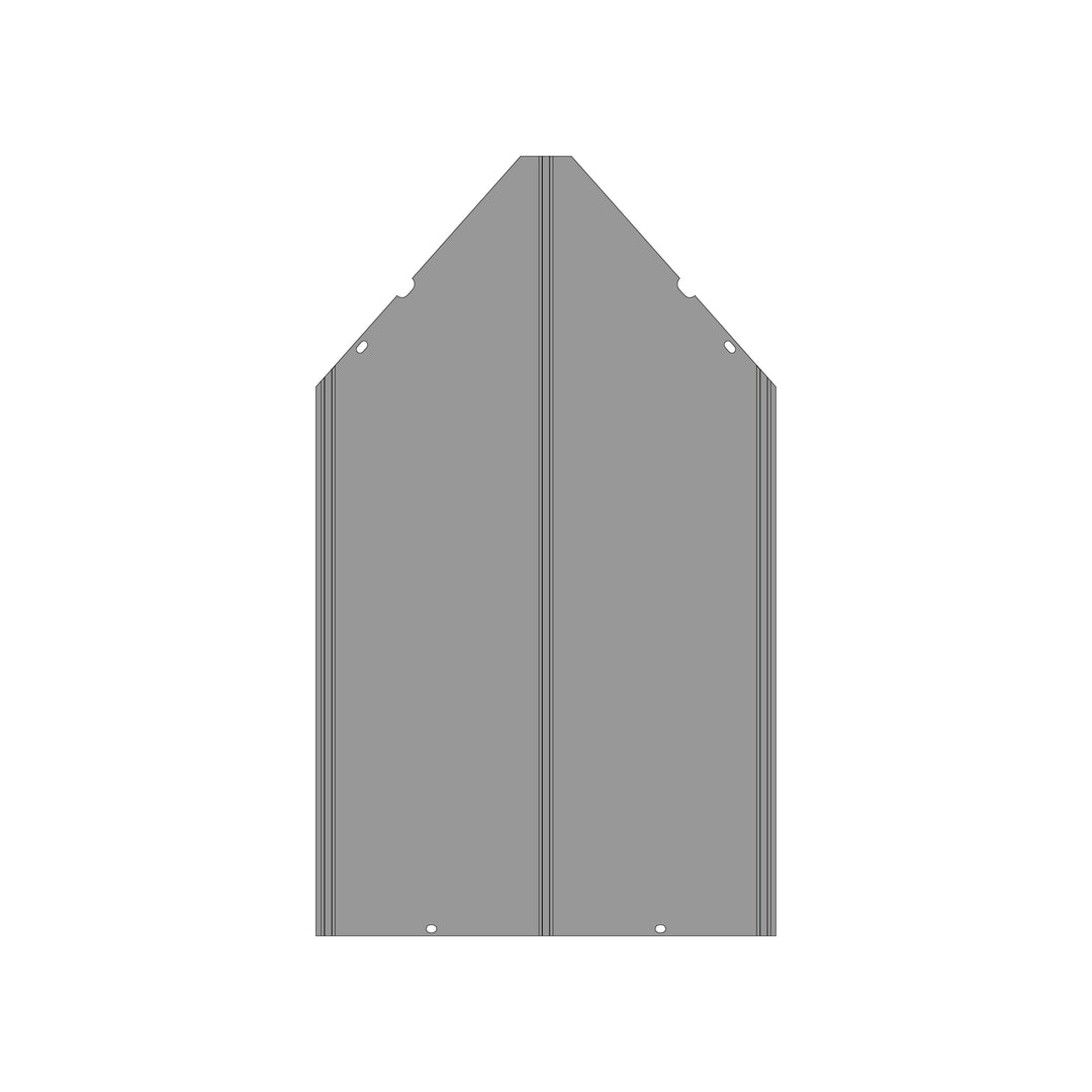 GBWD1214-Part Q5 Middle Metal Panel of Top Roof Short Side