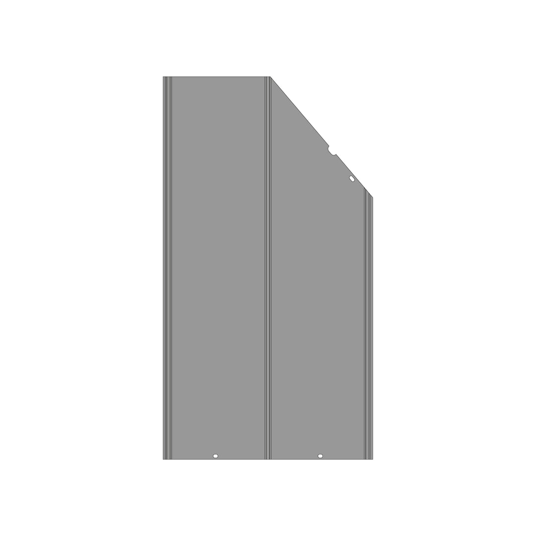 GBWD1214-Part P6 Right Larger Metal Panel of Big Roof