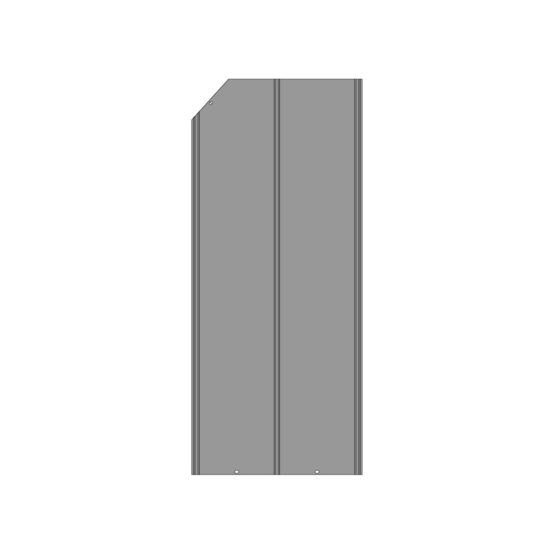 GBWD1214-Part Q3 Left Larger Metal Panel of Top Roof Long Side