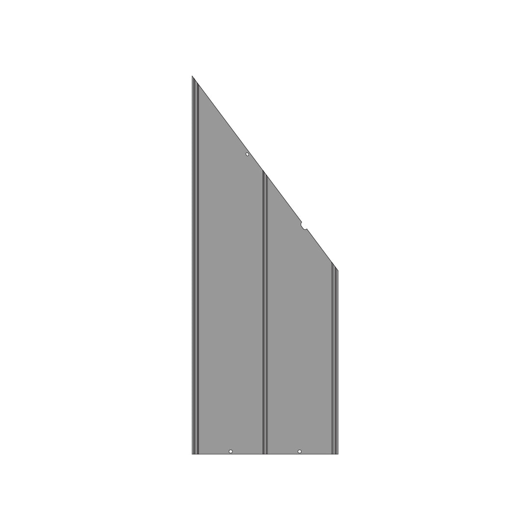 GBWD1214-Part P4 Right Trapezoid Metal Panel of Big Roof