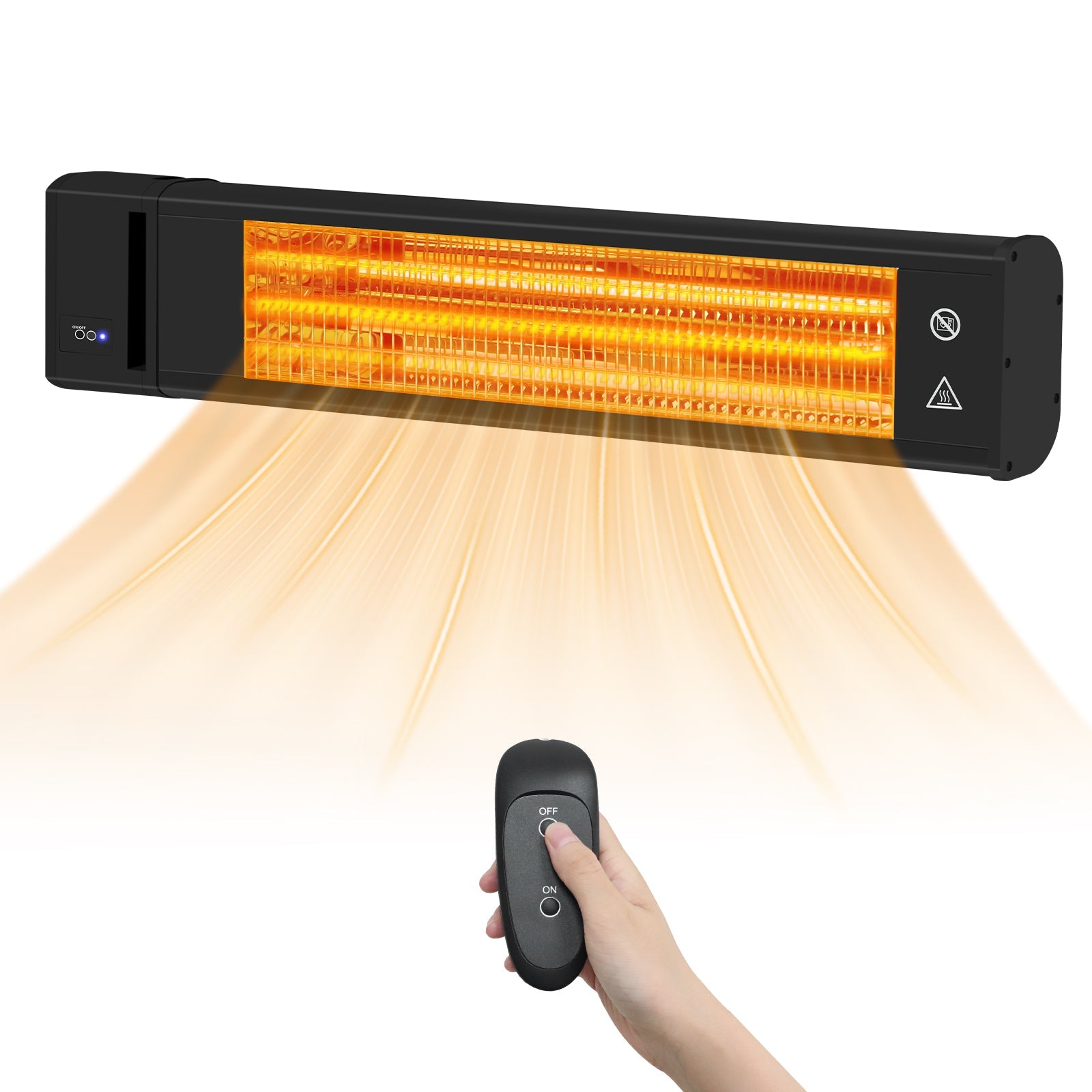 1500W Wall-Mounted Infrared Patio Heater_HTP1500A