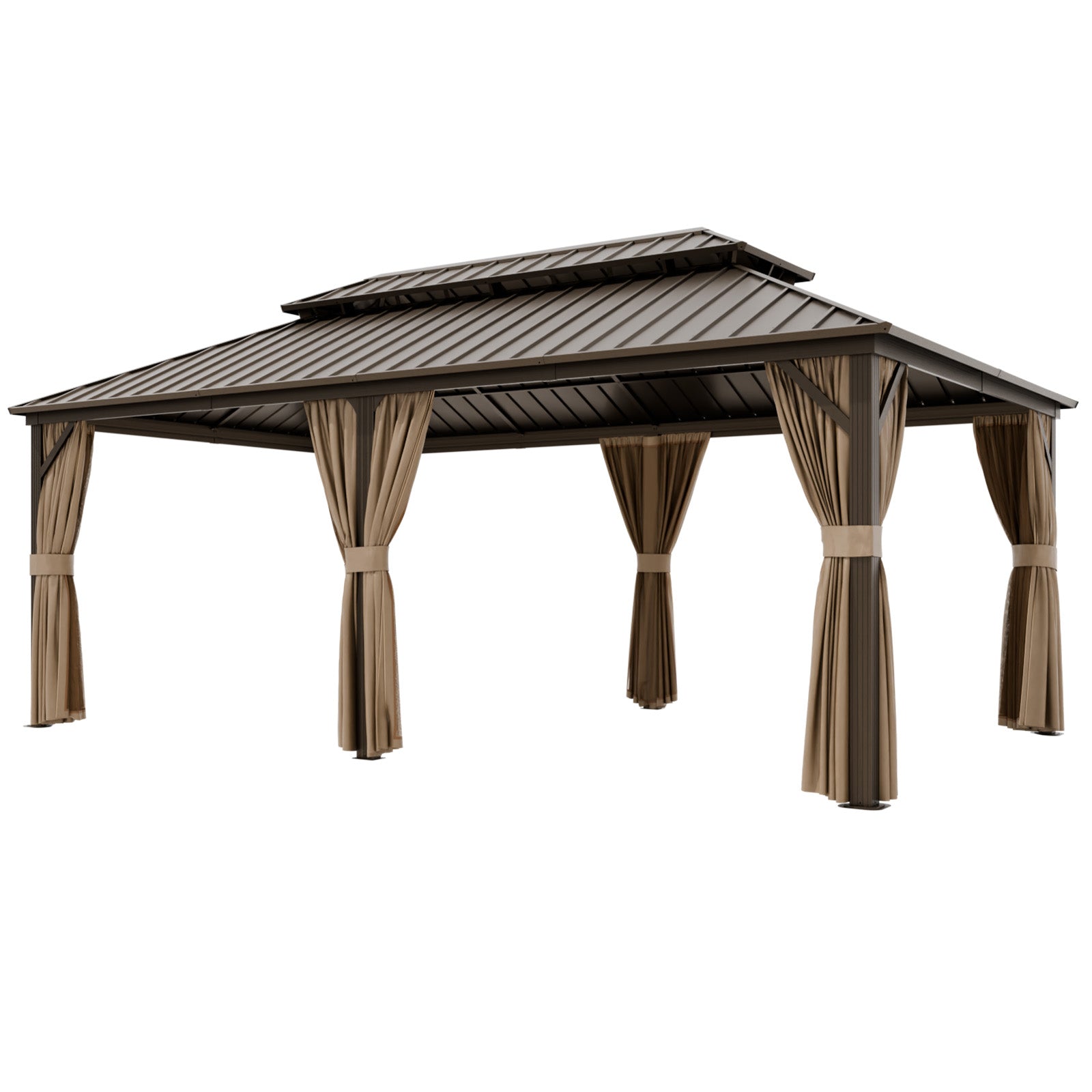 12x20 Hardtop Gazebo with Aluminum Frame_GB01-240MW