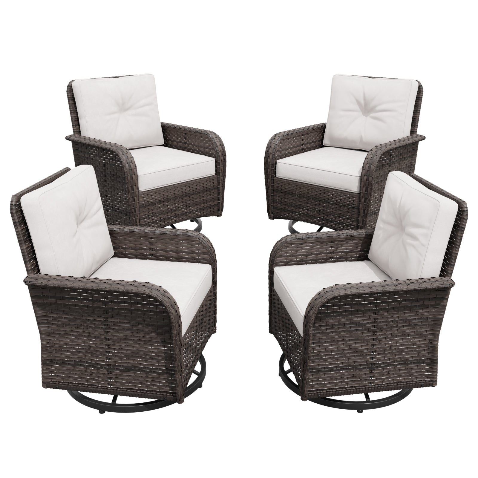 4-Piece Outdoor Modern Bistro Sets_SRC-P4