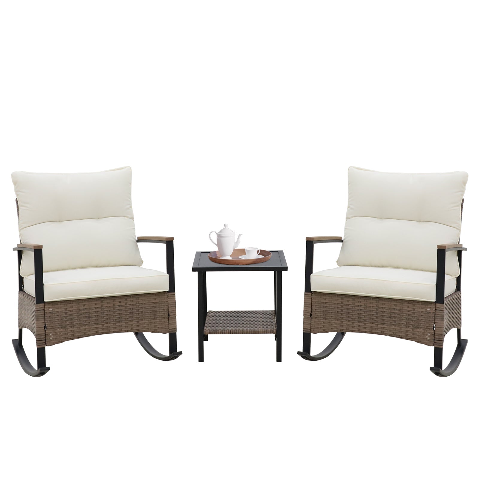 3-Piece Outdoor Modern Bistro Sets_S-RCST-P3