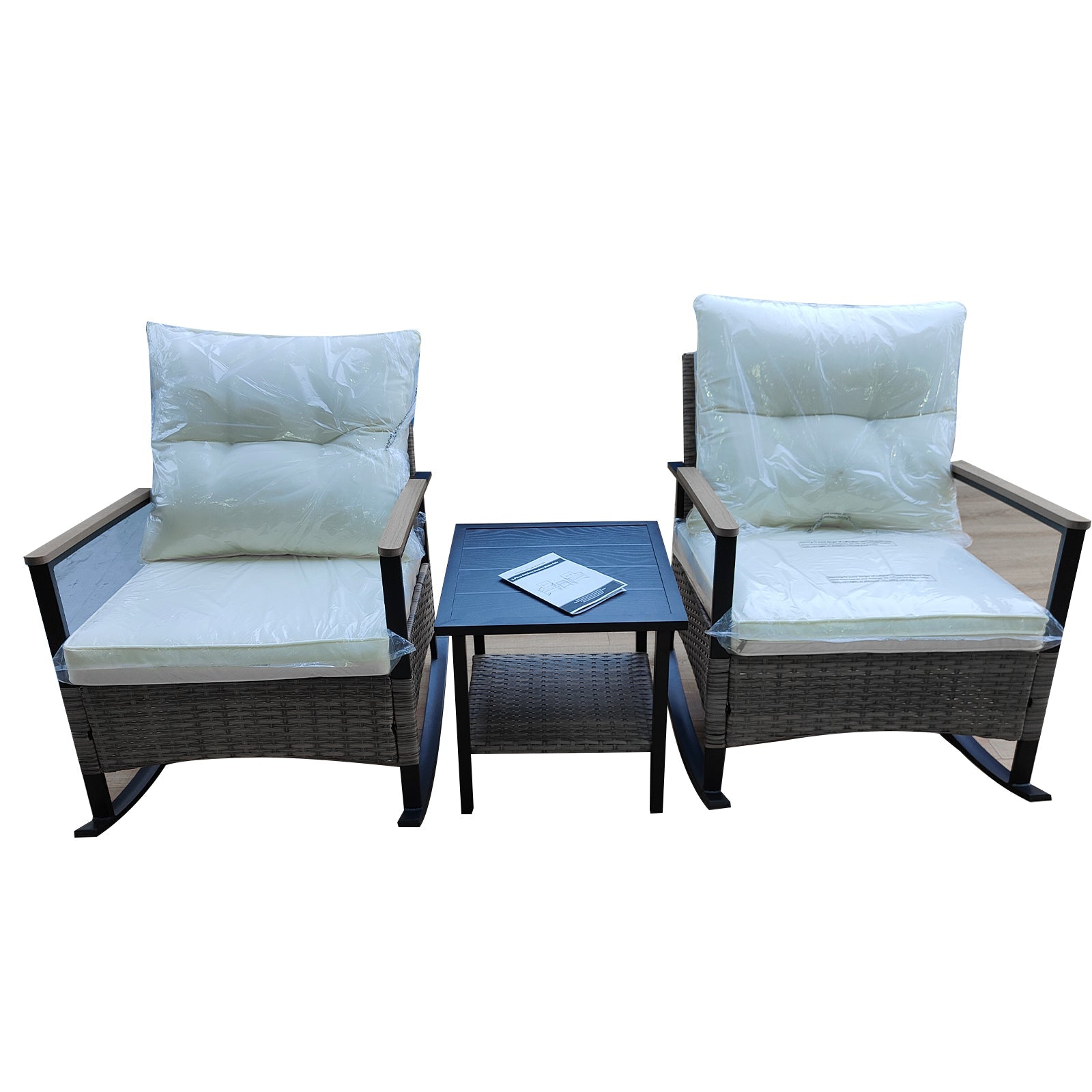 3-Piece Outdoor Modern Bistro Sets_S-RCST-P3