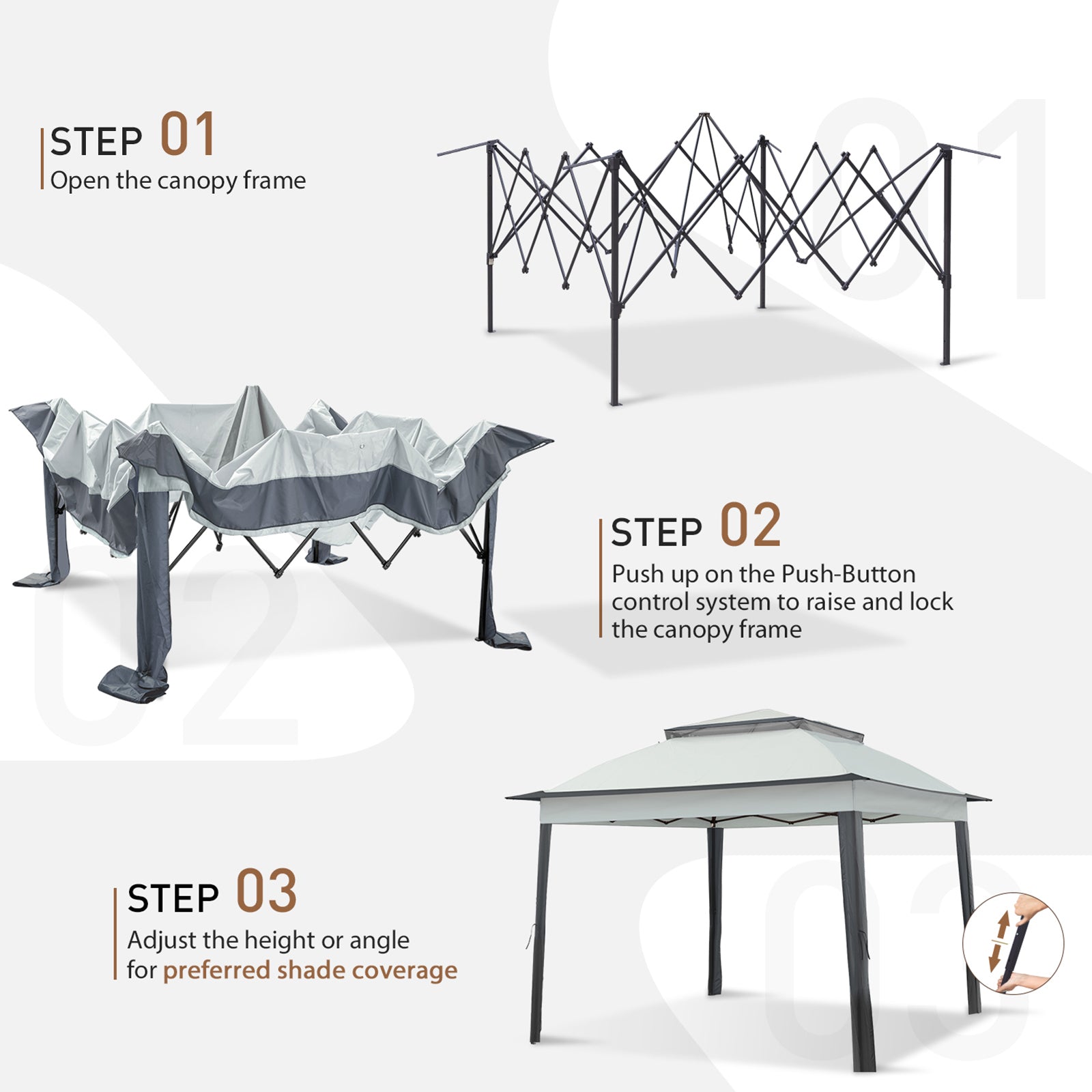 COOS BAY 11x11 Pop-Up Gazebo with Netting – COOS BAY Outdoors