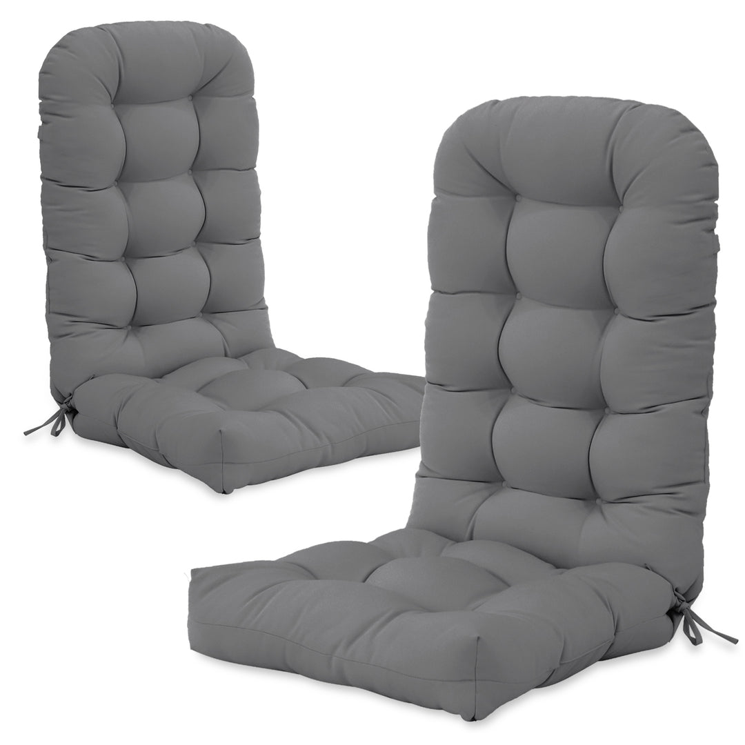 COOS BAY High Back Adirondack Chair Cushions, 49x20x5, Set of 2