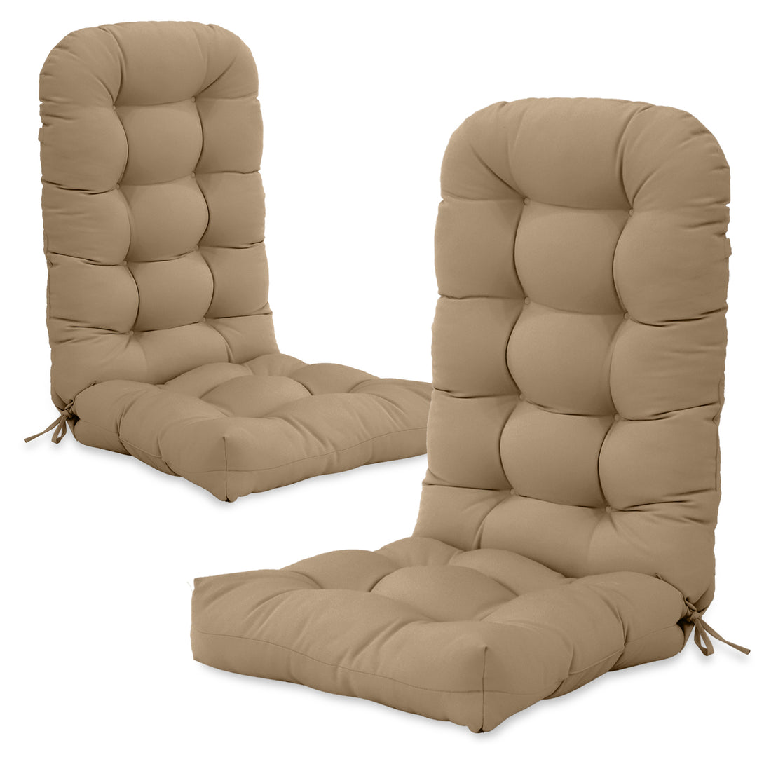 COOS BAY High Back Adirondack Chair Cushions, 49x20x5, Set of 2