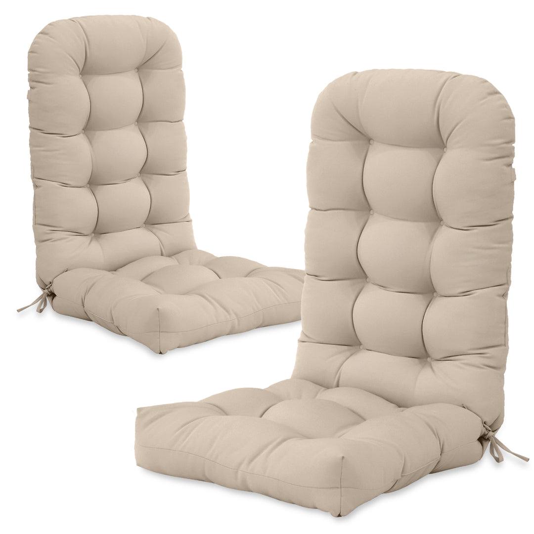 COOS BAY High Back Adirondack Chair Cushions, 49x20x5, Set of 2