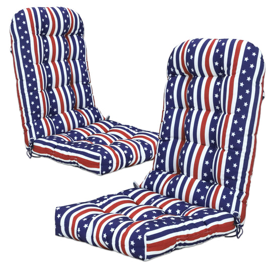 COOS BAY High Back Adirondack Chair Cushions, 49x20x5, Set of 2