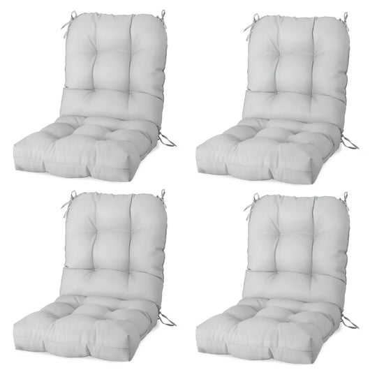 COOS BAY Tufted High Back Chair Cushions, 42x21 Inch, 4 Pack