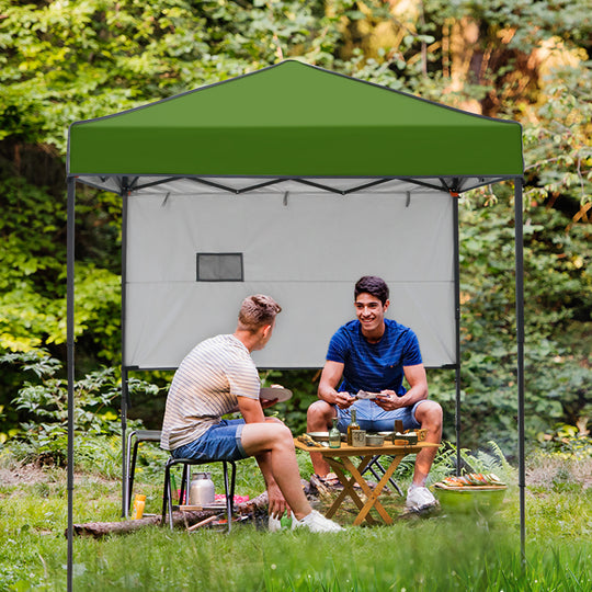 COOS BAY Pop Up Canopy Tent 6x4 with Adjustable Sun Wall