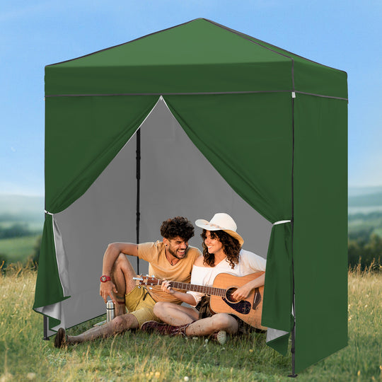 COOS BAY Pop Up Canopy Tent 6x4 with Four Removable Sun Walls