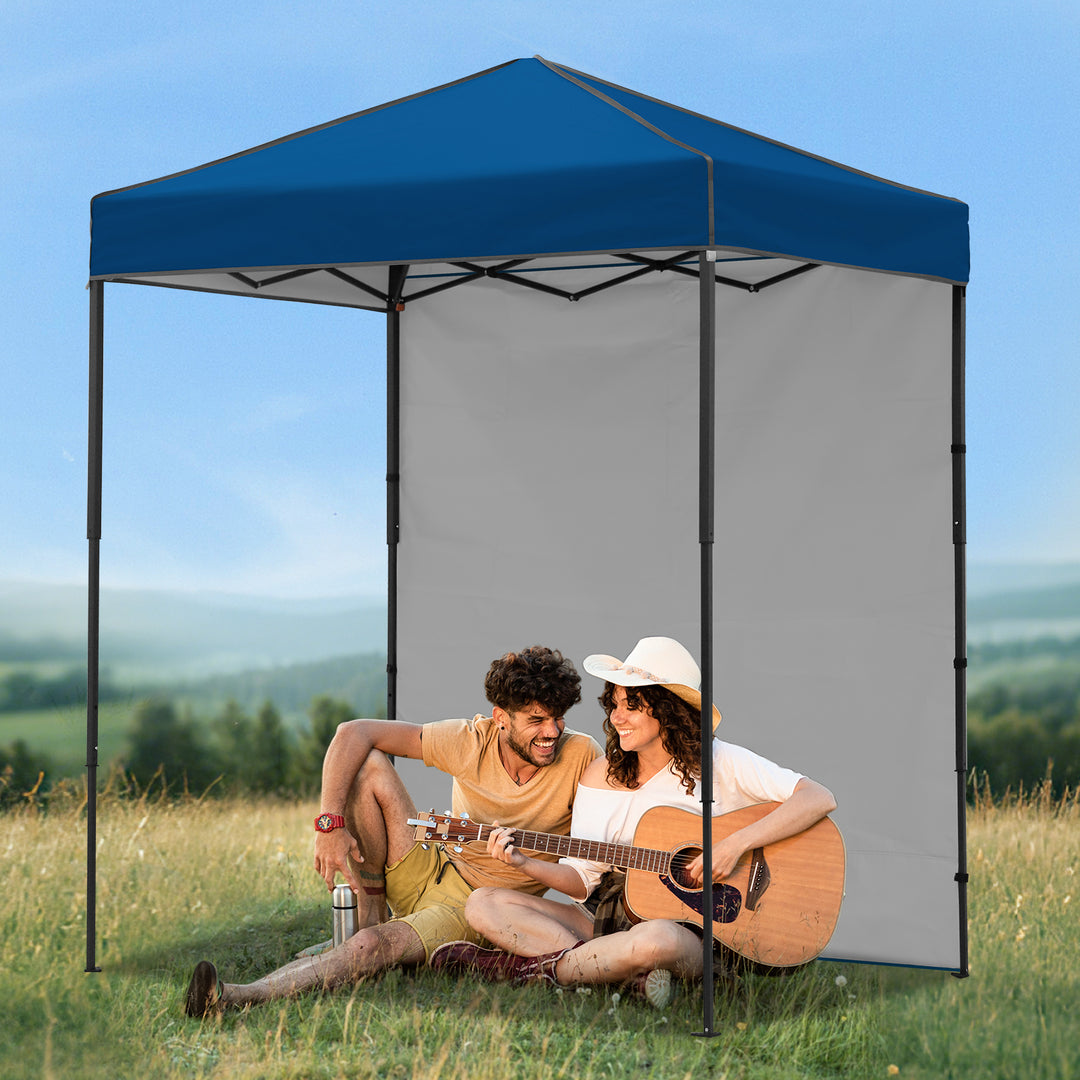 COOS BAY Pop Up Canopy Tent 6x4 with One Removable Sun Wall