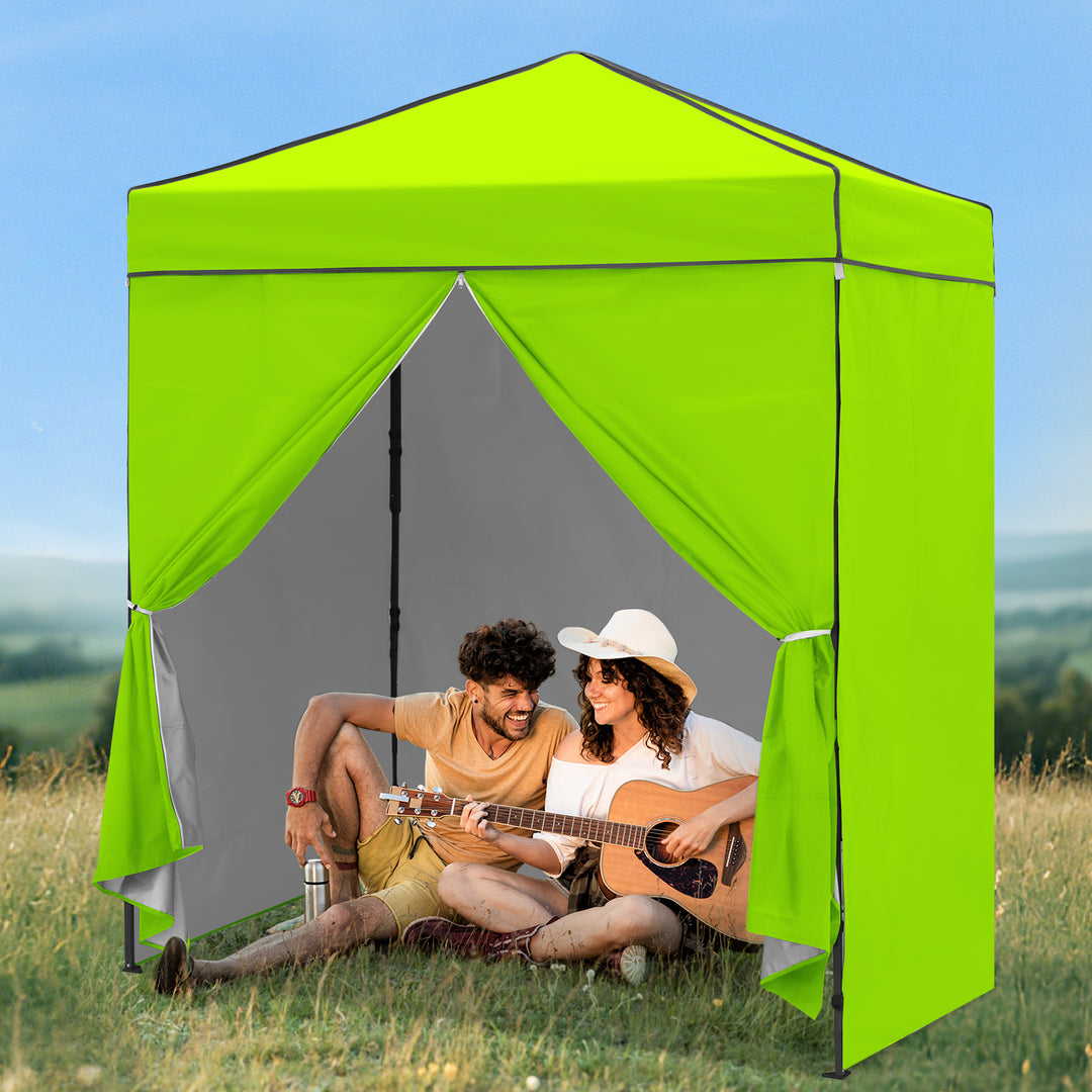 COOS BAY Pop Up Canopy Tent 6x4 with Four Removable Sun Walls
