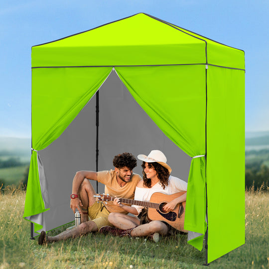 COOS BAY Pop Up Canopy Tent 6x4 with Four Removable Sun Walls