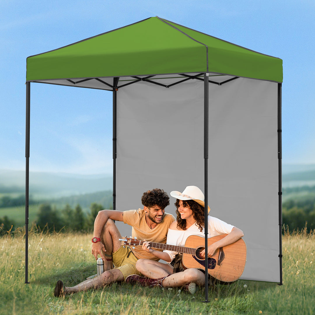 COOS BAY Pop Up Canopy Tent 6x4 with One Removable Sun Wall
