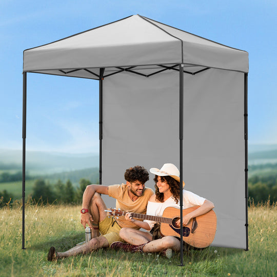 COOS BAY Pop Up Canopy Tent 6x4 with One Removable Sun Wall