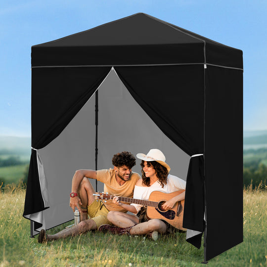 COOS BAY Pop Up Canopy Tent 6x4 with Four Removable Sun Walls
