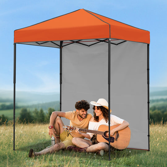 COOS BAY Pop Up Canopy Tent 6x4 with One Removable Sun Wall