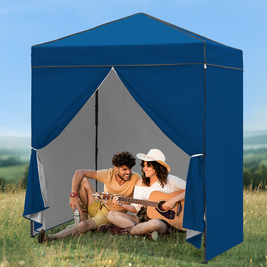 COOS BAY Pop Up Canopy Tent 6x4 with Four Removable Sun Walls