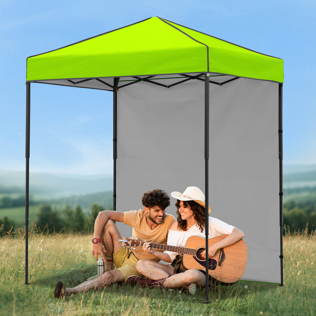 COOS BAY Pop Up Canopy Tent 6x4 with One Removable Sun Wall