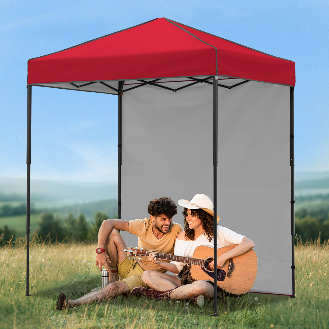 COOS BAY Pop Up Canopy Tent 6x4 with One Removable Sun Wall