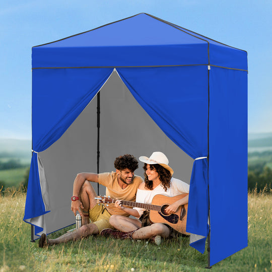 COOS BAY Pop Up Canopy Tent 6x4 with Four Removable Sun Walls