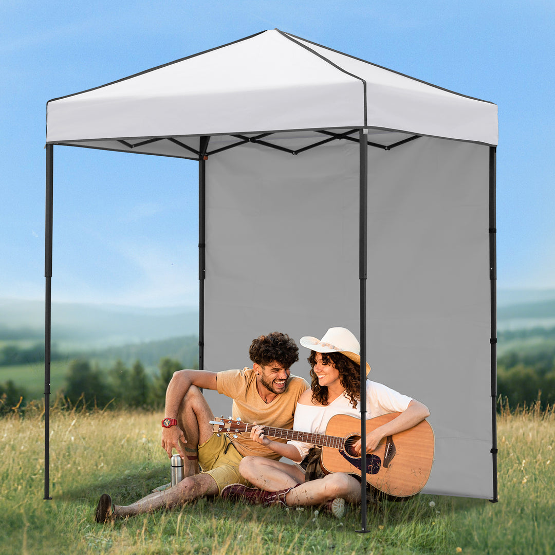 COOS BAY Pop Up Canopy Tent 6x4 with One Removable Sun Wall