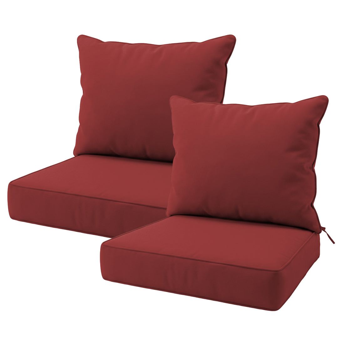 COOS BAY Deep Seat Patio Chair Cushions, 2 Pack