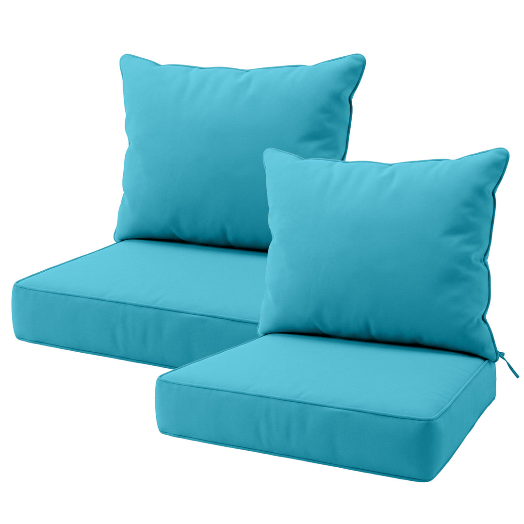 COOS BAY Deep Seat Patio Chair Cushions, 2 Pack