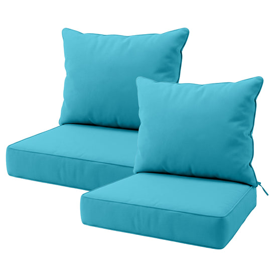 COOS BAY Deep Seat Patio Chair Cushions, 2 Pack