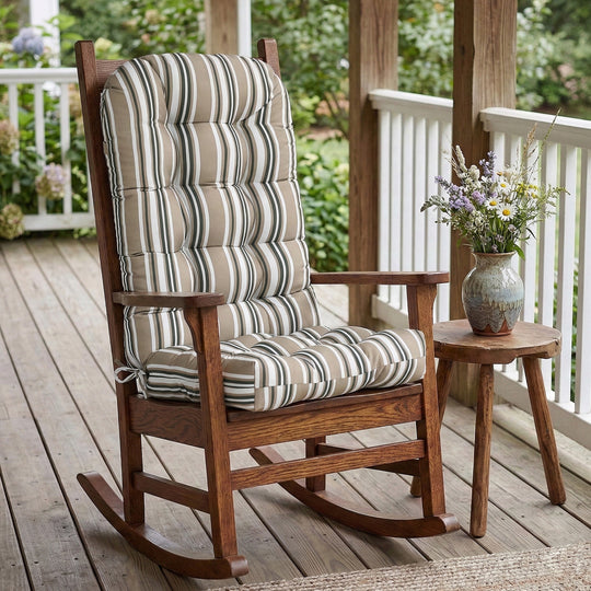 COOS BAY High Back Adirondack Chair Cushions, 49x20x5, Set of 2