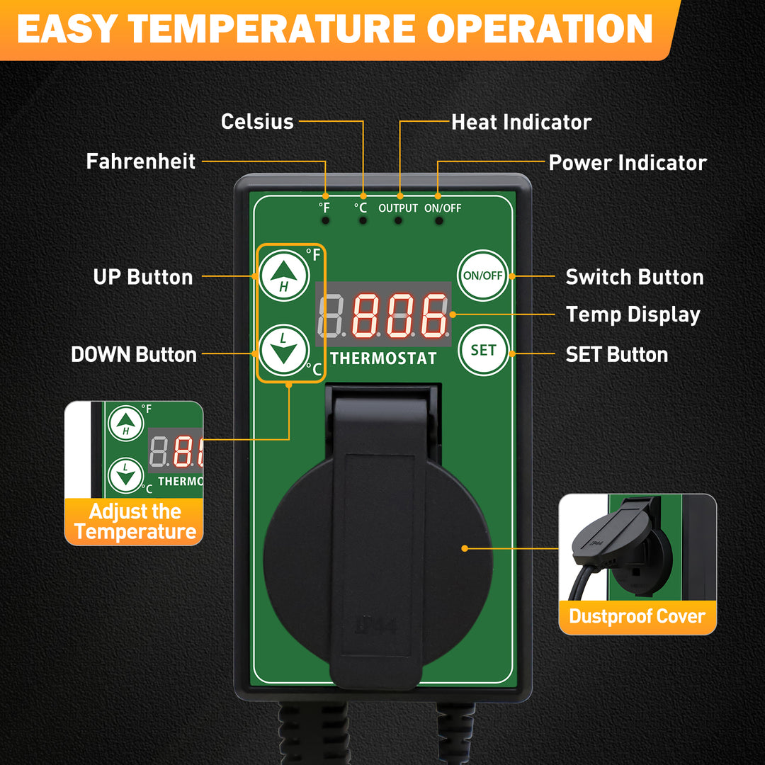 COOS BAY Digital Thermostat Controller