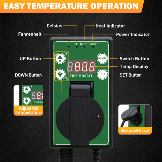 COOS BAY Digital Thermostat Controller