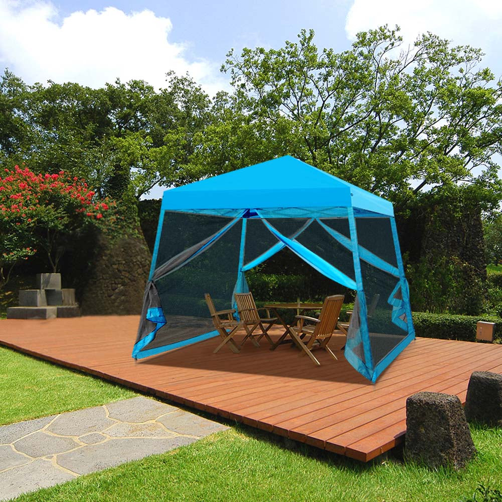 COOS BAY 10' x 10' Slant Leg Pop Up Canopy Tent (8x8 Top