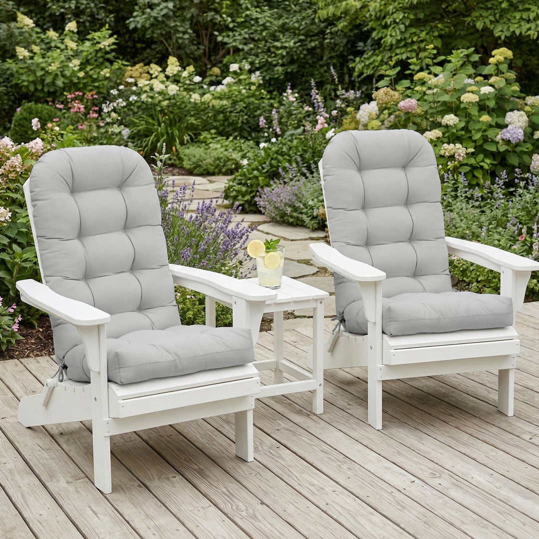 COOS BAY High Back Adirondack Chair Cushions, 49x20x5 in, Set of 4