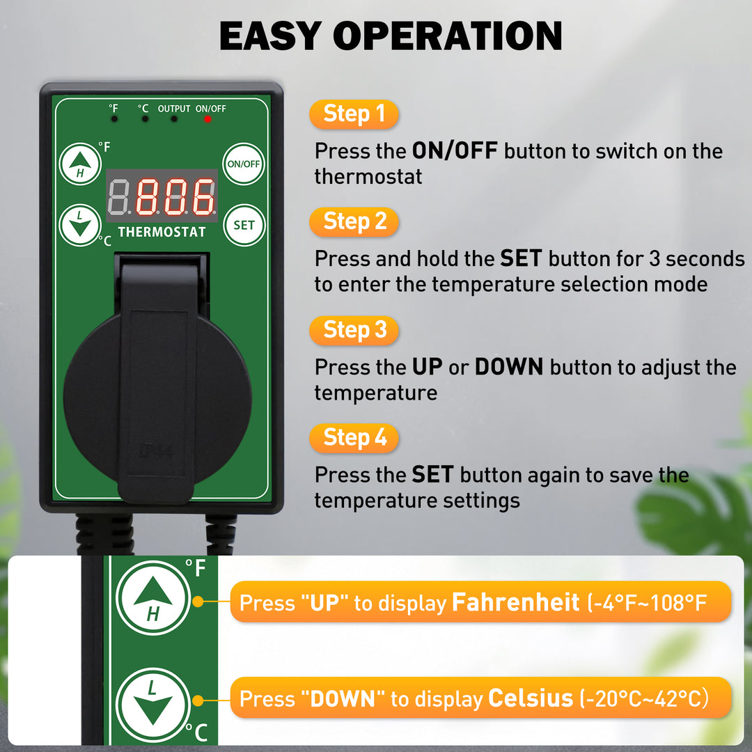 COOS BAY Digital Thermostat Controller