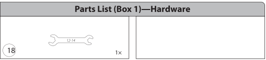 CB-SSP15H-Hardware Kit