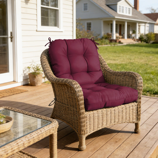 COOS BAY Tufted High Back Chair Cushions, 42x21 Inch, 1 Pack