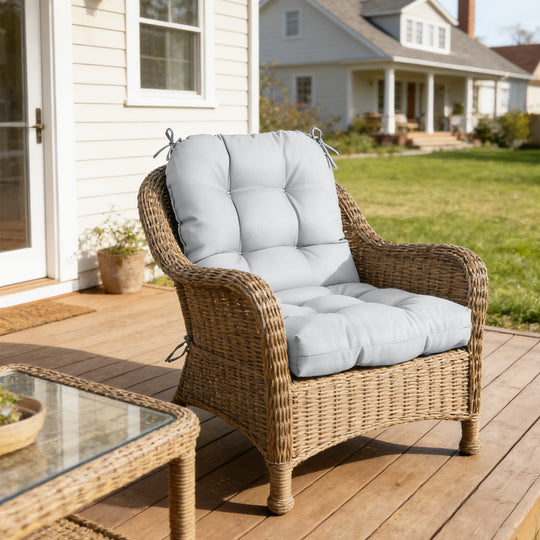 COOS BAY Tufted High Back Chair Cushions, 42x21 Inch, 1 Pack